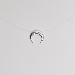 Colar nylon lua invertida 40cm