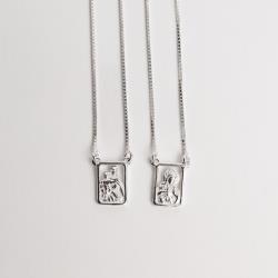Escapulário tradicional medalhas vazadas v15 70cm