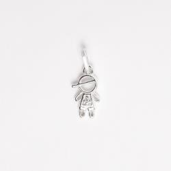 Pingente menino cravejado cristal 10mm