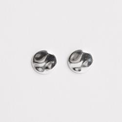 Brinco círculo ondulado 10mm