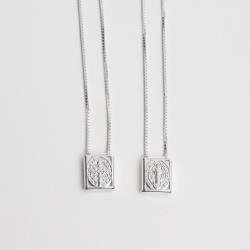 Escapulário medalhas São Bento passante v15 60cm