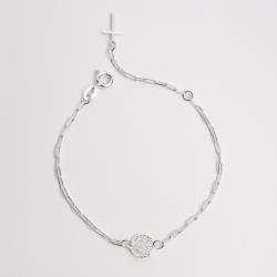 Pulseira entremeio medalha São Bento 9mm com cruz corrente cartier 19cm