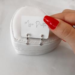 Argola 9mm trava pingente medalha com vinco