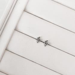 Brinco cacto vazado envelhecido 8mm