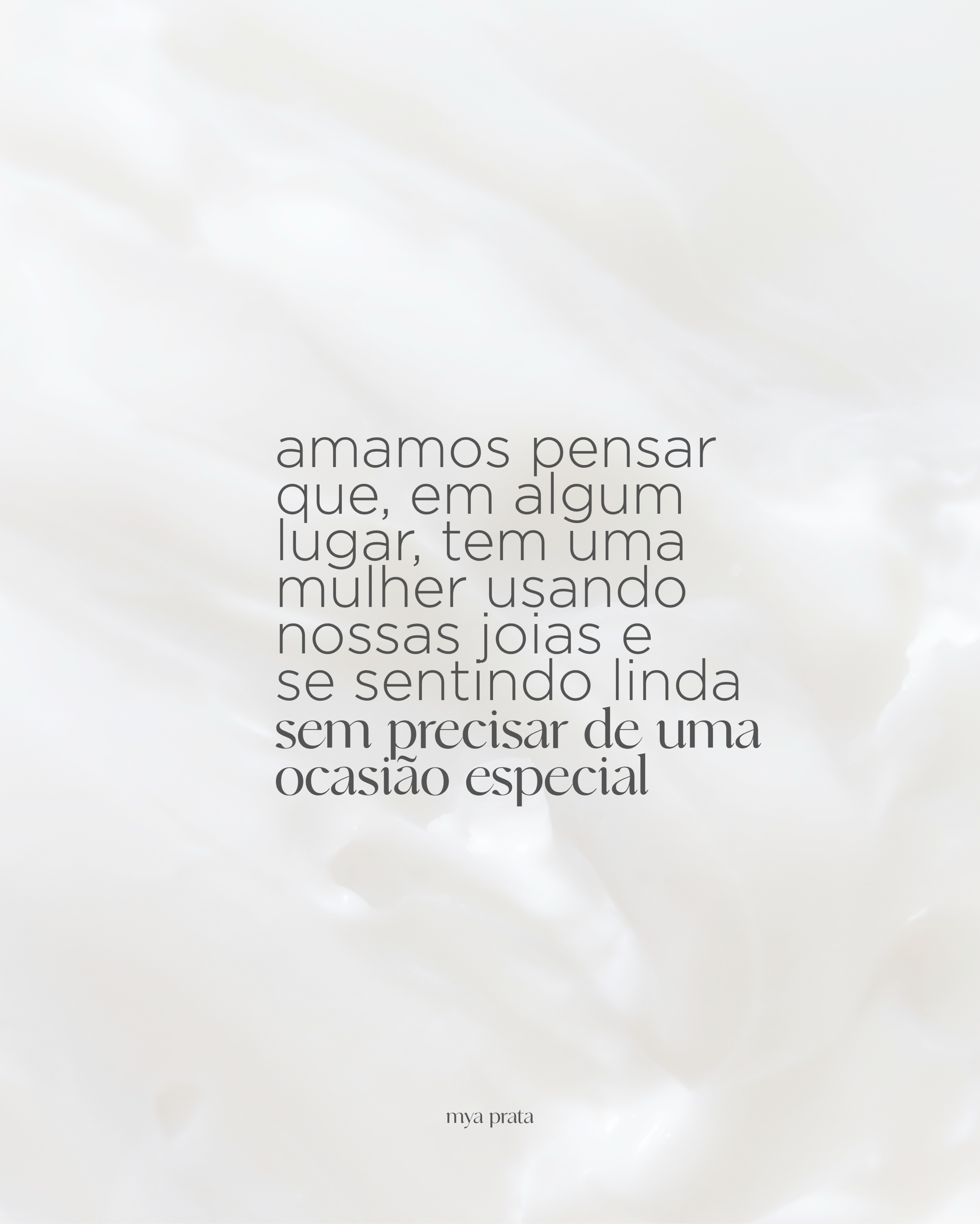 A parte mais bonita de ter uma marca é saber que algo que escolhemos com tanto cuidado vai fazer parte da vida de alguém, até nos dias mais comuns🤍

Nossa maior alegria é estar presente nesses momentos, fazendo parte da história de tantas mulheres🥹

▫️ Joias em Prata 925 💍 
Compre Online ▫️ www.myaprata.com/nossos-canais 
Visite nossa loja ▫️ Rua 16 de março, 343
